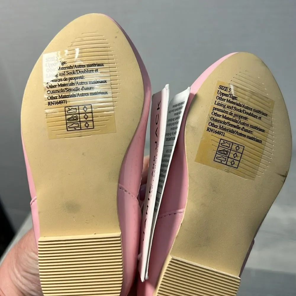 Janie and Jack 100048235 Heart T-Strap Ballet Flat NWT